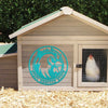 Joycorners Personalized Round Mean Chicken/Rooster Farm Metal Sign-Rooster Metal Decor LM0110