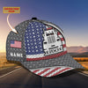 Joycorners Trucker America Customized Name 3D Cap