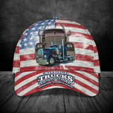 Joycorners Trucker USA Customized Name 3D Cap