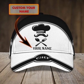 Joycorners Chef 2 Customized Name Cap