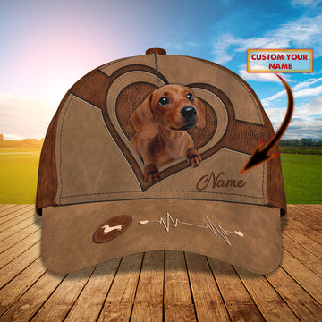 Joycorners Dachshund Love Heart Customized Name And Dog Cap