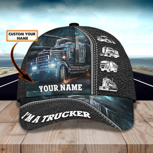 Joycorners I Am A Trucker Customized Name 3D Cap