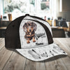 Joycorners Dachshund Love Bone Customized Name And Dog Cap
