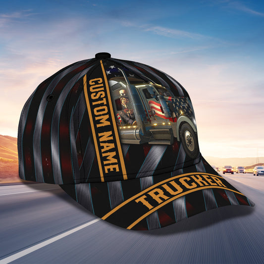 Joycorners Patriot Trucker Customized Name 3D Cap