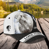 Joycorners White Horse Customized Name Cap