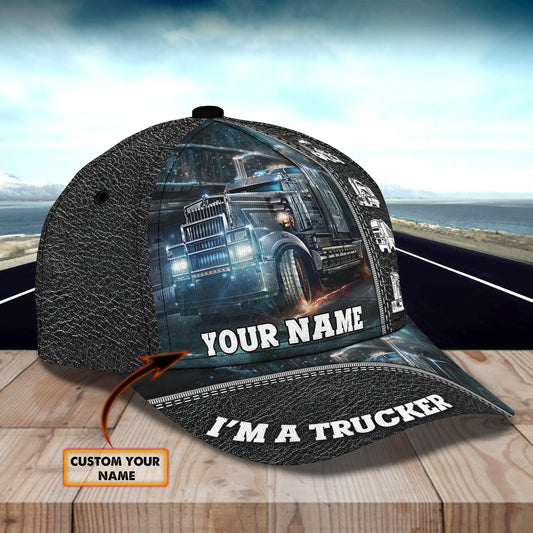 Joycorners I Am A Trucker Customized Name 3D Cap
