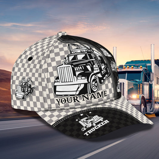 Joycorners Trucker Customized Name 3D Cap