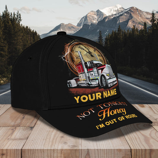 Joycorners Trucker Not Tonight Customized Name 3D Cap