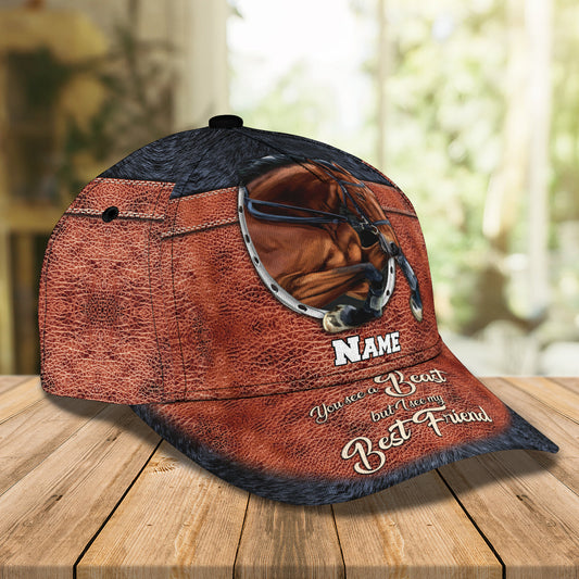 Joycorners Horse Best Friend Customized Name Cap