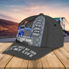 Joycorners Trucker Eagle Blue Customized Name 3D Cap