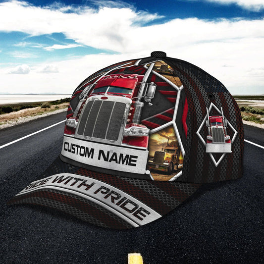 Joycorners Trucker Pride Customized Name 3D Cap