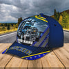 Joycorners Trucker Blau Customized Name 3D Cap