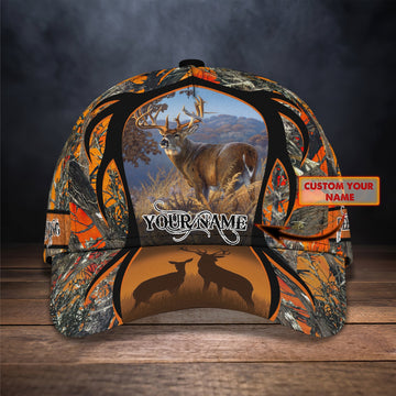Joycorners Deer Hunting Orange Camo Classic Personalized Cap