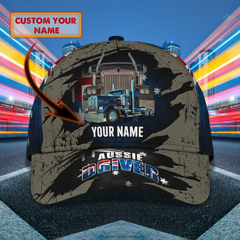 Joycorners Trucker Aus Customized Name 3D Cap