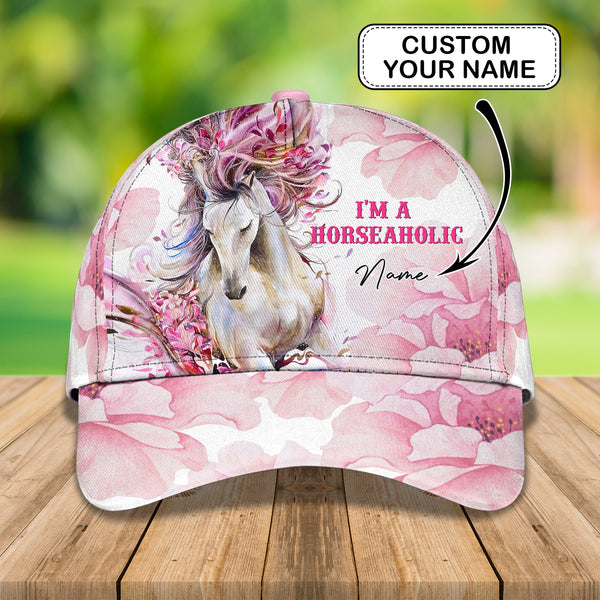 Joycorners Horse Girl Customized Name Cap