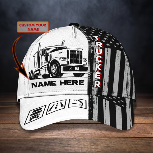 Joycorners Cool Trucker Customized Name 3D Cap