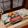 Joycorners Holstein Halloween Truck Custom Name Doormat