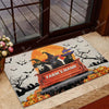 Joycorners Belted Galloway Halloween Truck Custom Name Doormat