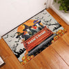 Joycorners Holstein Halloween Truck Custom Name Doormat