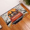 Joycorners Shorthorn Halloween Truck Custom Name Doormat