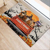 Joycorners Texas Longhorn Halloween Truck Custom Name Doormat