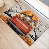 Joycorners Simmental Halloween Truck Custom Name Doormat