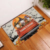 Joycorners Simmental Halloween Truck Custom Name Doormat