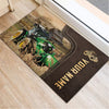 Joycorners Tractor Custom Name Leather Pattern Doormat