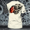 Joycorners Custom Mechanic Skull T Shirt 3D All Over Print, Men Mechanical Shirt, Mechanic Dad Shirt, Mechanic Gifts