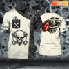 Joycorners Custom Mechanic Skull T Shirt 3D All Over Print, Men Mechanical Shirt, Mechanic Dad Shirt, Mechanic Gifts