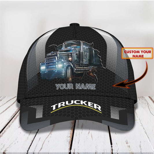 Joycorners Trucker Customized Name 3D Cap