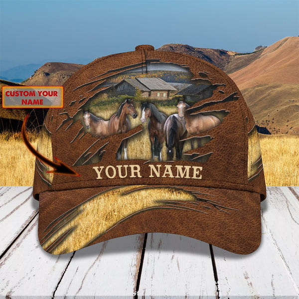 Joycorners Horse Farm Customized Name Cap