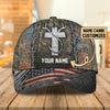 Joycorners Hunting Fishing Cross American Personalized Cap