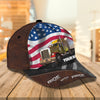 Joycorners Trucker American Ride With Pride Customized Name 3D Cap