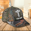 Joycorners Hunting Fishing Cross American Personalized Cap