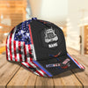 Joycorners American Trucker Smoke Customized Name 3D Cap