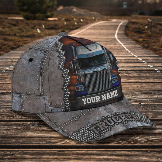 Joycorners Trucker Customized Name 3D Cap