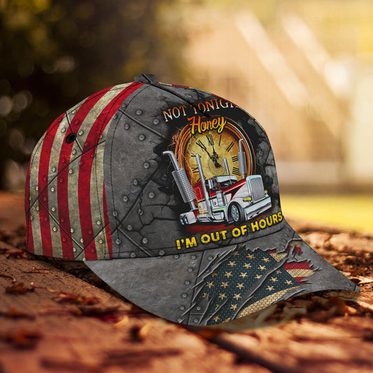 Joycorners American Trucker Not Tonight Customized Name 3D Cap