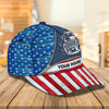 Joycorners Trucker America Customized Name 3D Cap