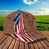 Joycorners Horse Patriot Customized Name Cap