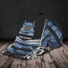 JoycornersTrucker Blue Camo Customized Name 3D Cap