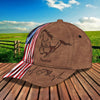 Joycorners Horse Patriot Customized Name Cap