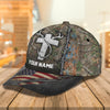 Joycorners Hunting Fishing Cross American Personalized Cap