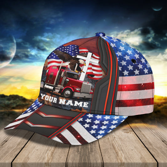 Joycorners Pride Trucker Customized Name 3D Cap