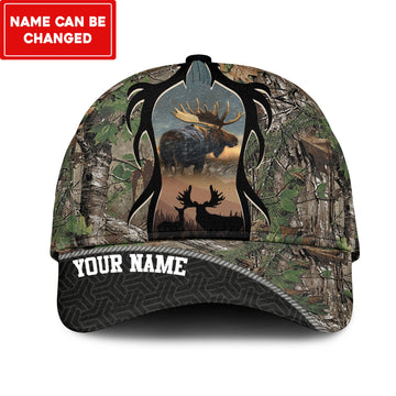 Joycorners Moose Hunting Multicolor Personalized Cap