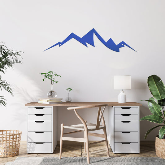 Joycorners Mountain Range Wall Art-Wall -Mountain Wall Decor for Cabin-Mountain Signs LM0110