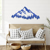 Joycorners Mountain Range with Evergreen Trees Home Decor Metal Sign-Home Decor-Mountain Home Decor-Mountain Themed Cabin Decor LM0110
