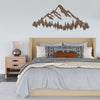 Joycorners Mountain Range with Evergreen Trees Home Decor Metal Sign-Home Decor-Mountain Home Decor-Mountain Themed Cabin Decor LM0110