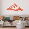 Joycorners Mountain Range with Evergreen Trees Home Decor Metal Sign-Home Decor-Mountain Home Decor-Mountain Themed Cabin Decor LM0110