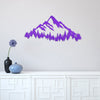 Joycorners Mountain Range with Evergreen Trees Home Decor Metal Sign-Home Decor-Mountain Home Decor-Mountain Themed Cabin Decor LM0110